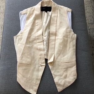 BCBG Cream Vest size XS